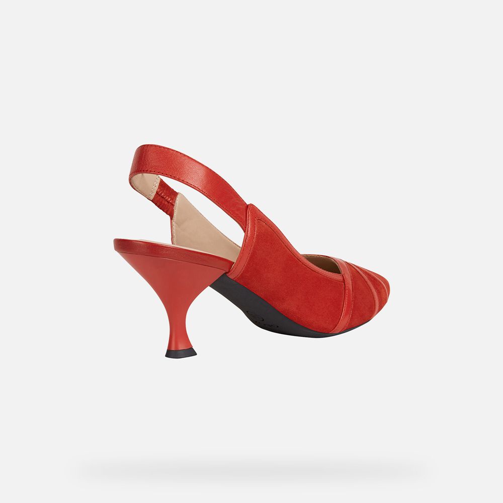 Geox Pumps Red Elisangel - Geox Womens Shoes - PYNAQV375